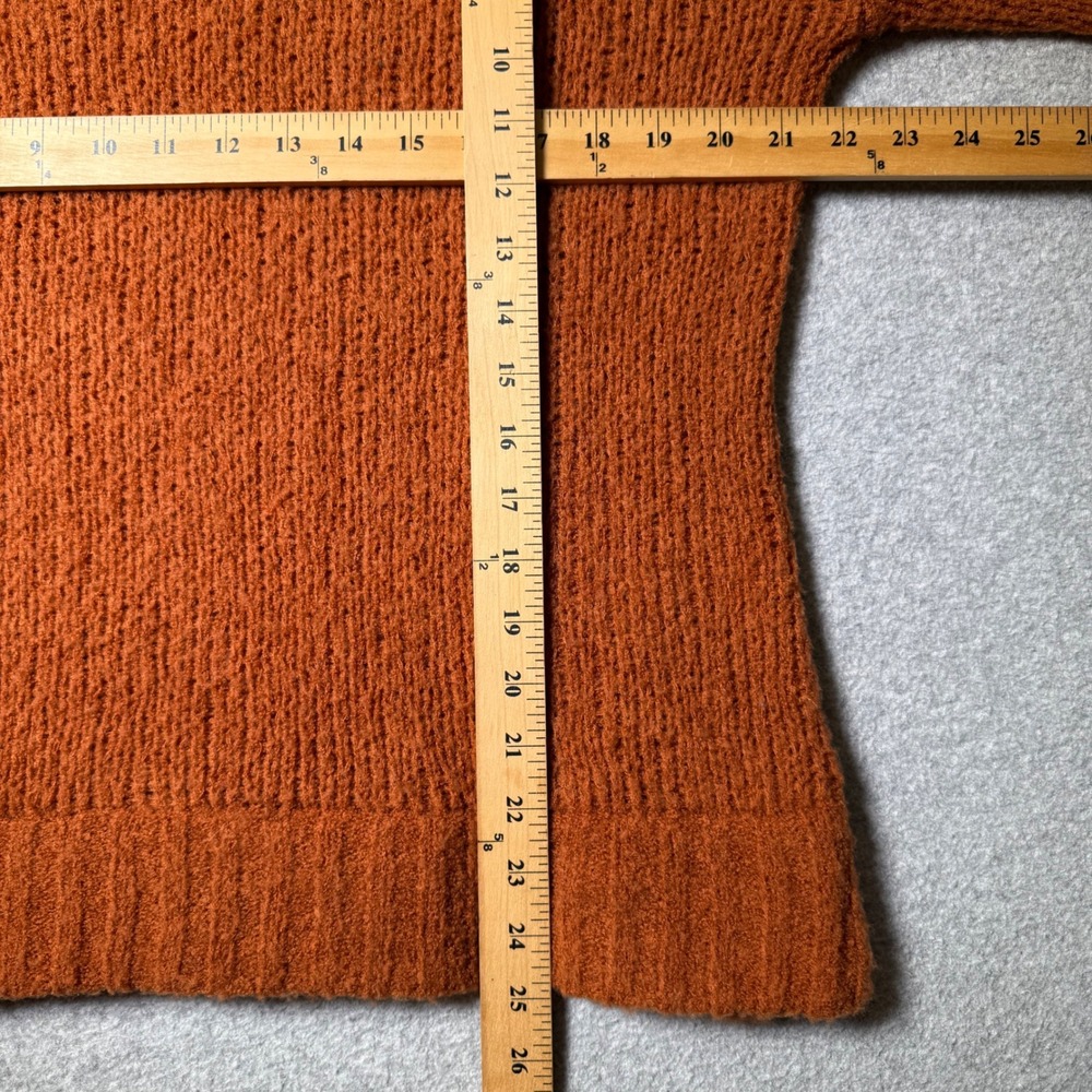 Toad&Co Cozy Crewneck Sweater in Burnt Orange - Picture 7 of 7